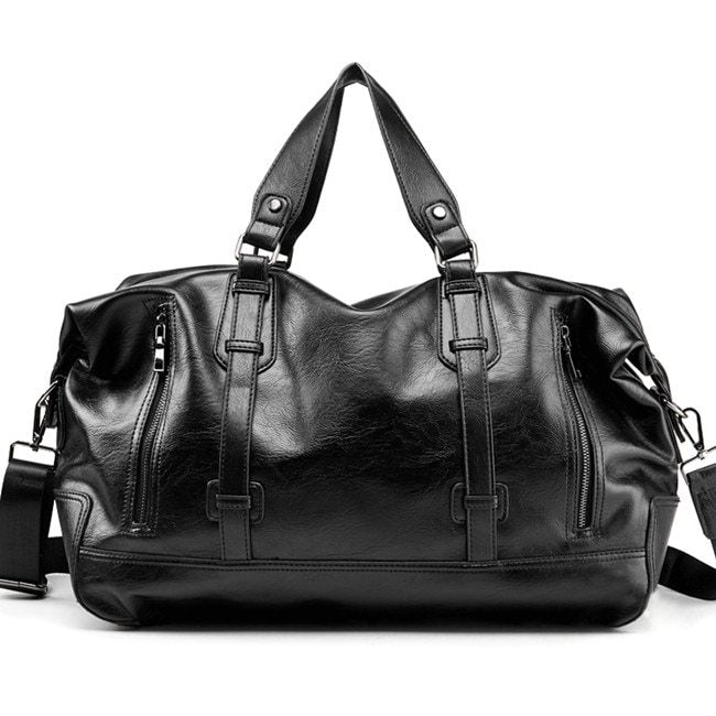 Large-Capacity Leather Handbag for Business & Travel