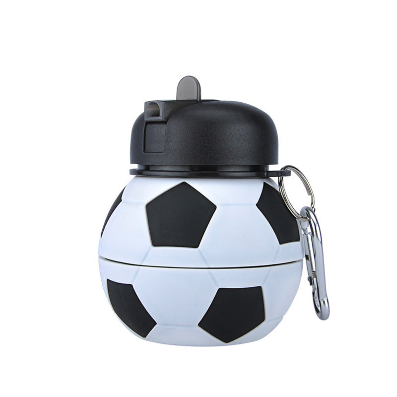 Foldable Silicone Water Bottle with Straw