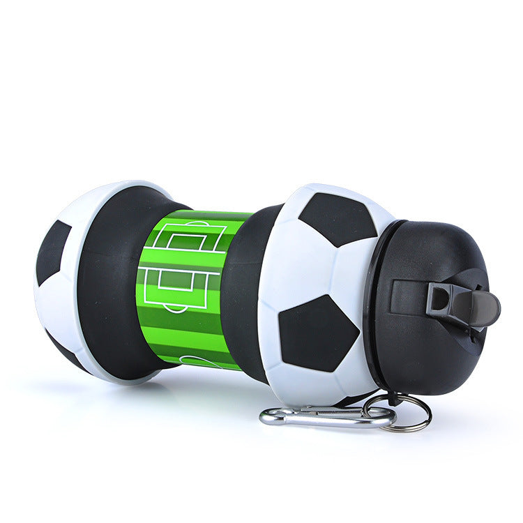 Foldable Silicone Water Bottle with Straw