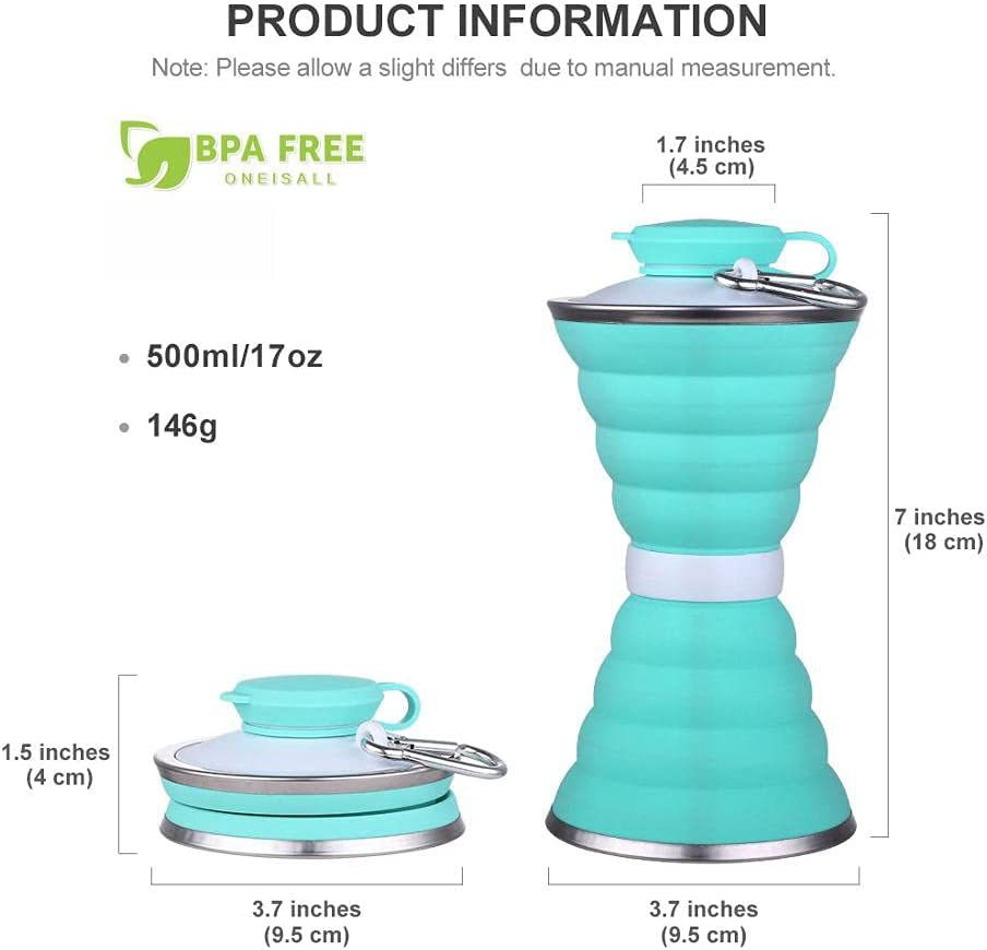 Foldable Leak-Proof Silicone Water Bottle