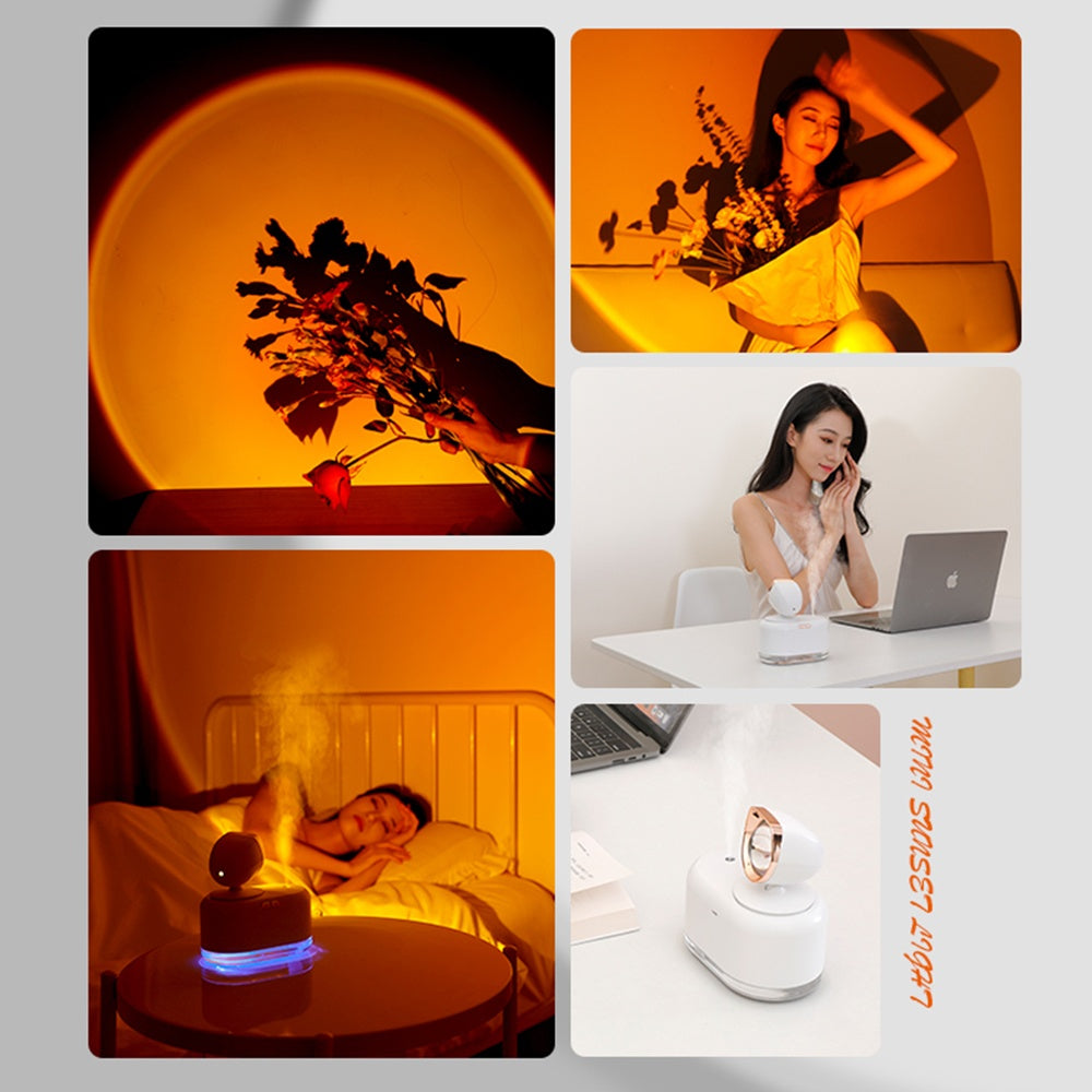 Wireless Sunset Lamp & Humidifier