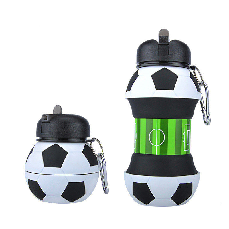 Foldable Silicone Water Bottle with Straw