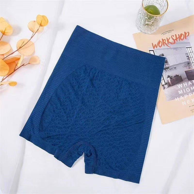 Grid Design High Waist Yoga Shorts