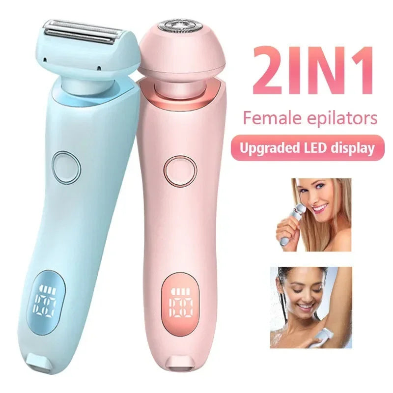 Effortless Hair Removal: 2 In 1 Epilator & Trimmer