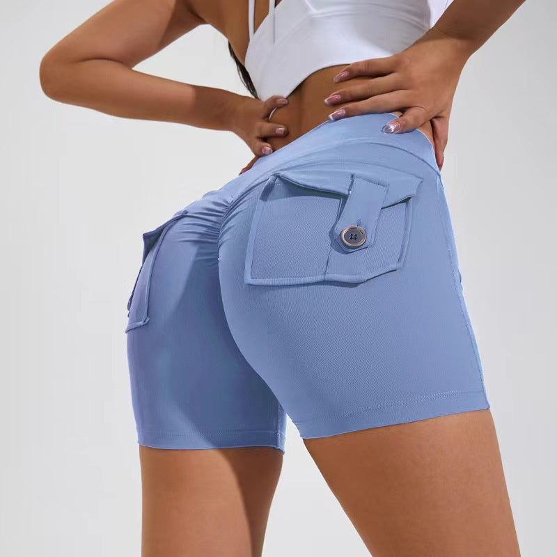 High Waist Quick Dry Yoga Shorts