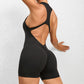 Zippered Yoga Fitness Jumpsuit