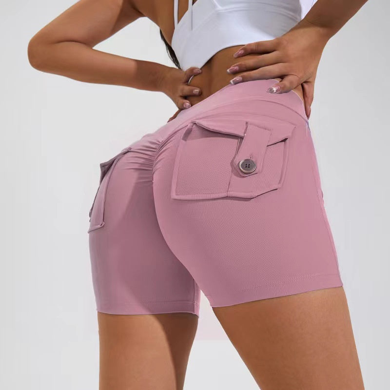 High Waist Quick Dry Yoga Shorts